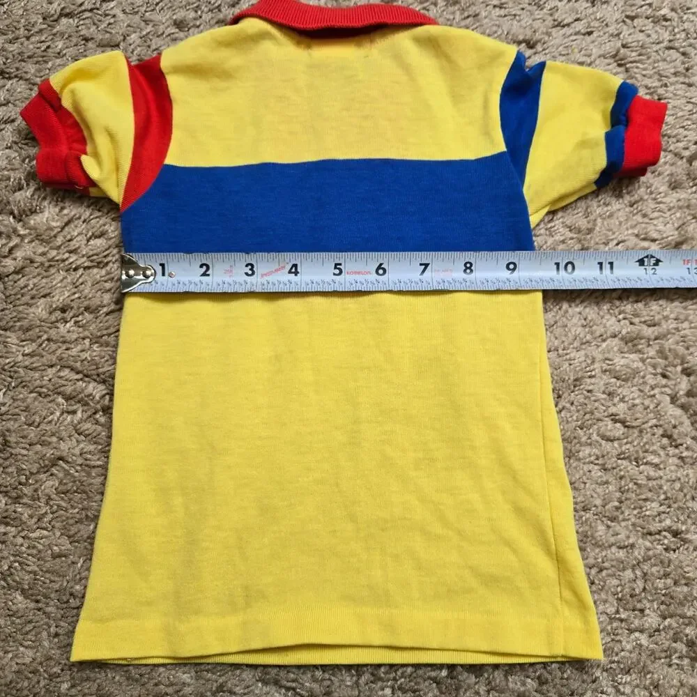 Vintage OshKosh 3T polo colorblock shirt. Flaws